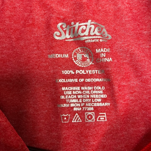 Men’s St Louis Cardinals MLB Stitches Quarter Zip Size M - Picture 4 of 4